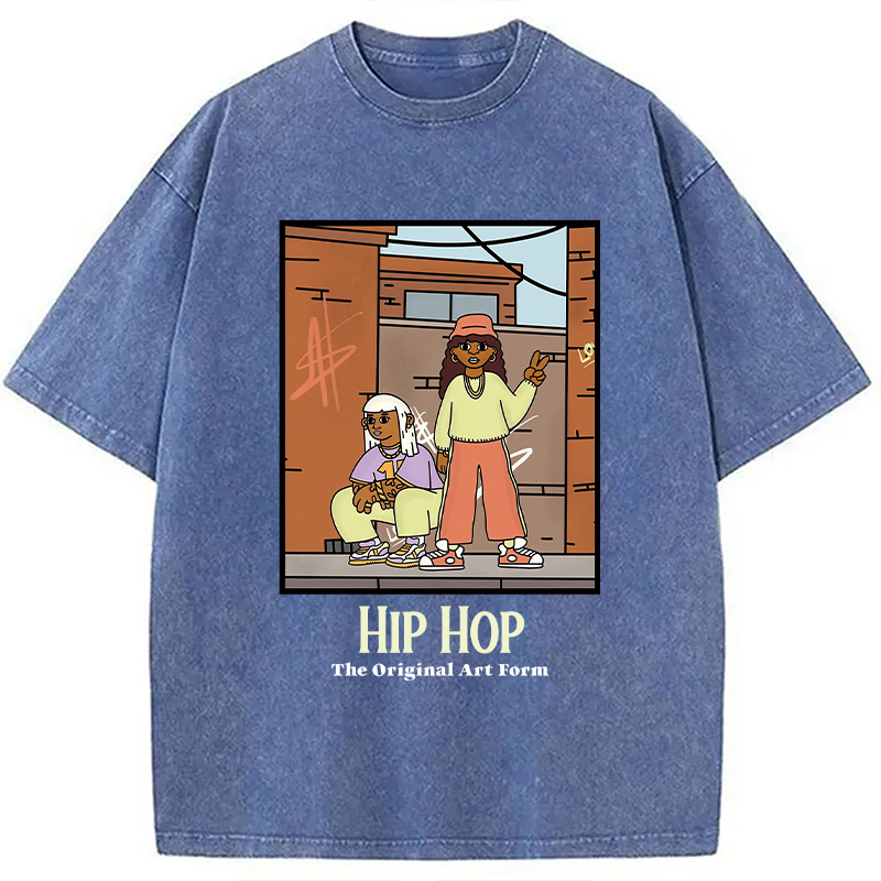 Tokyocanvas Hip Hop The Original Art Form Washed T-Shirt