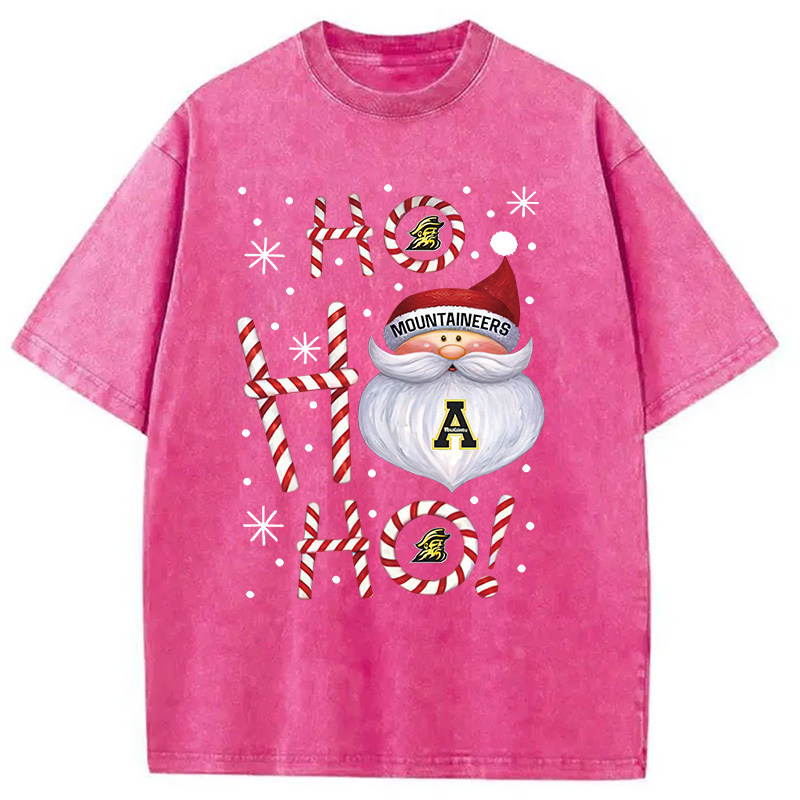 Tokyocanvas Santa ho ho ho Christmas Washed T-Shirt