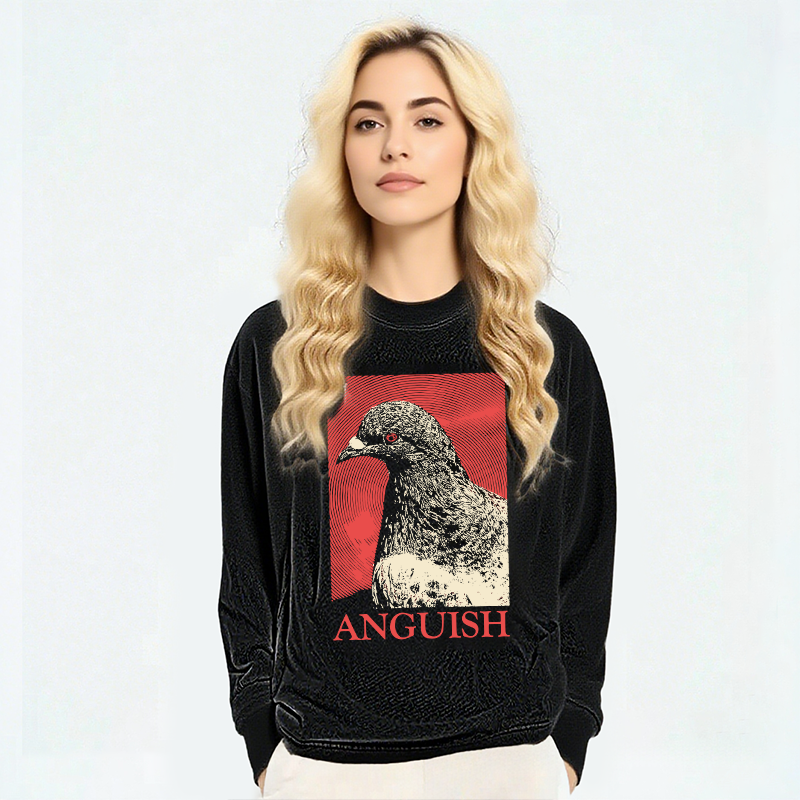 Tokyocanvas The Weight of Urban Anguish Long Sleeve Washed T-Shirt