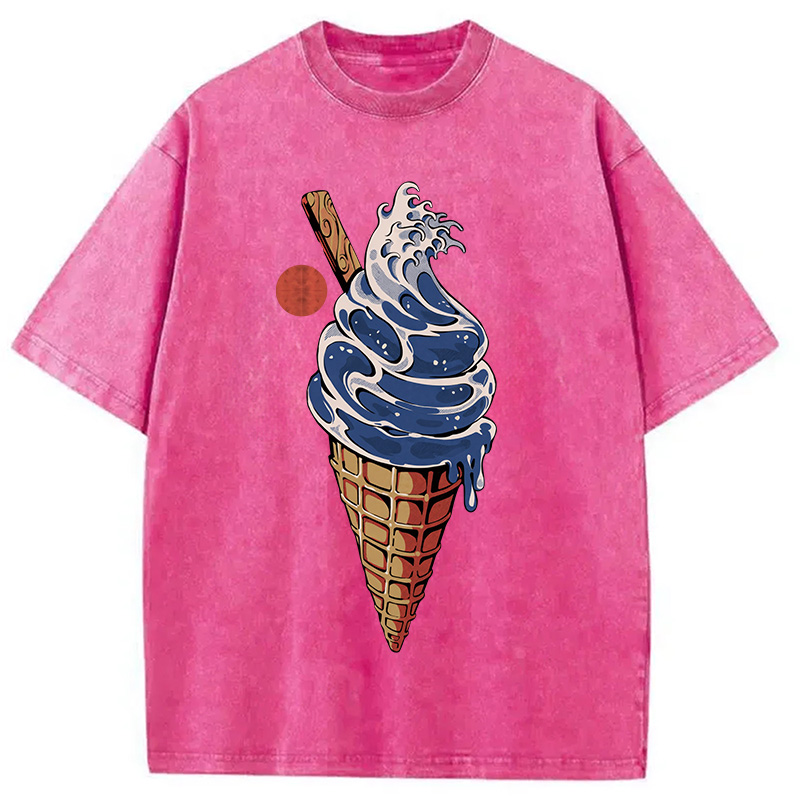 Tokyocanvas Great Ice Cream Washed T-Shirt