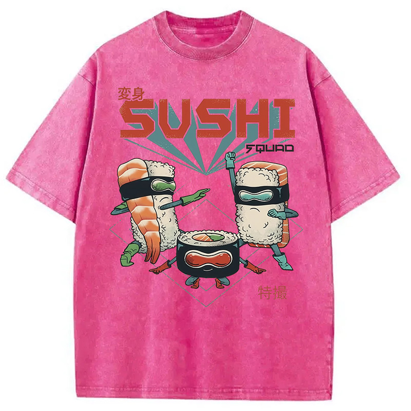 Tokyocanvas Sushi Squad Washed T-Shirt