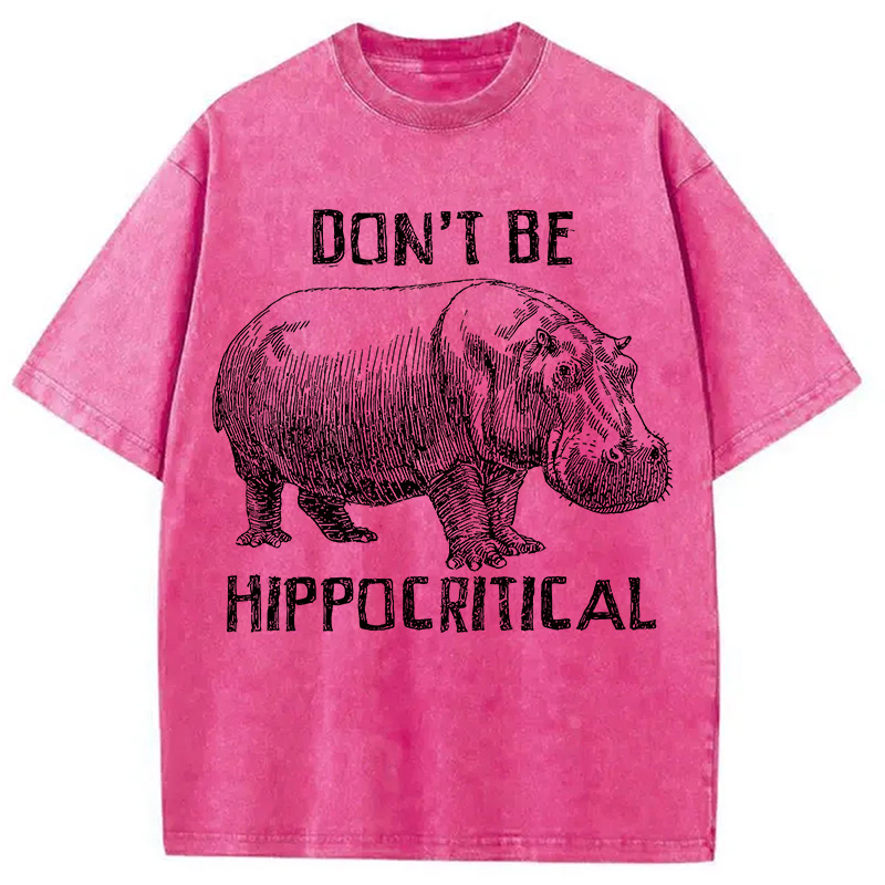 Tokyocanvas Don't be Hippocritical Washed T-Shirt