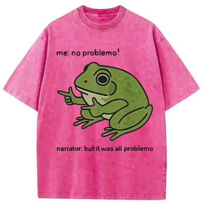 Tokyocanvas Stupid Frog Meme Washed T-Shirt