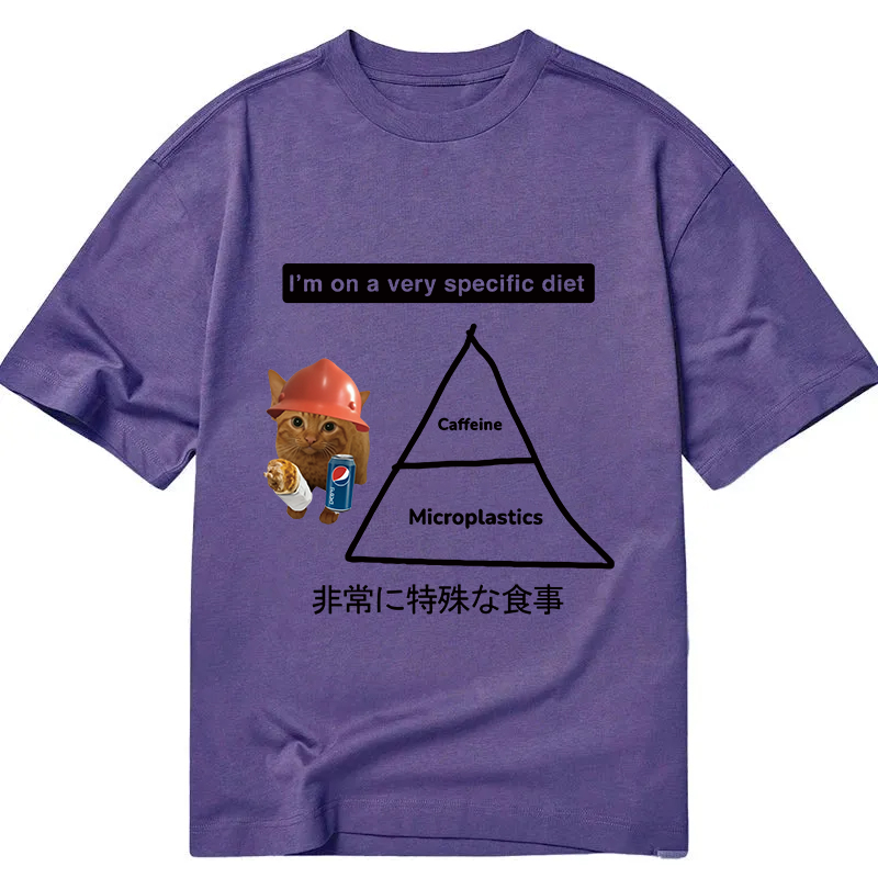 Tokyocanvas A Very Specific Diet Cat Meme Classic T-Shirt