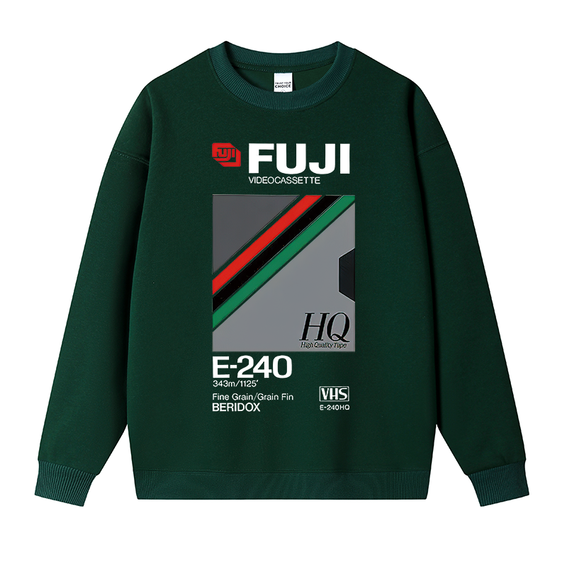 Tokyocanvas Retro VHS Tape Vaporwave Aesthetic Essential Fleece Lined Sweatshirt