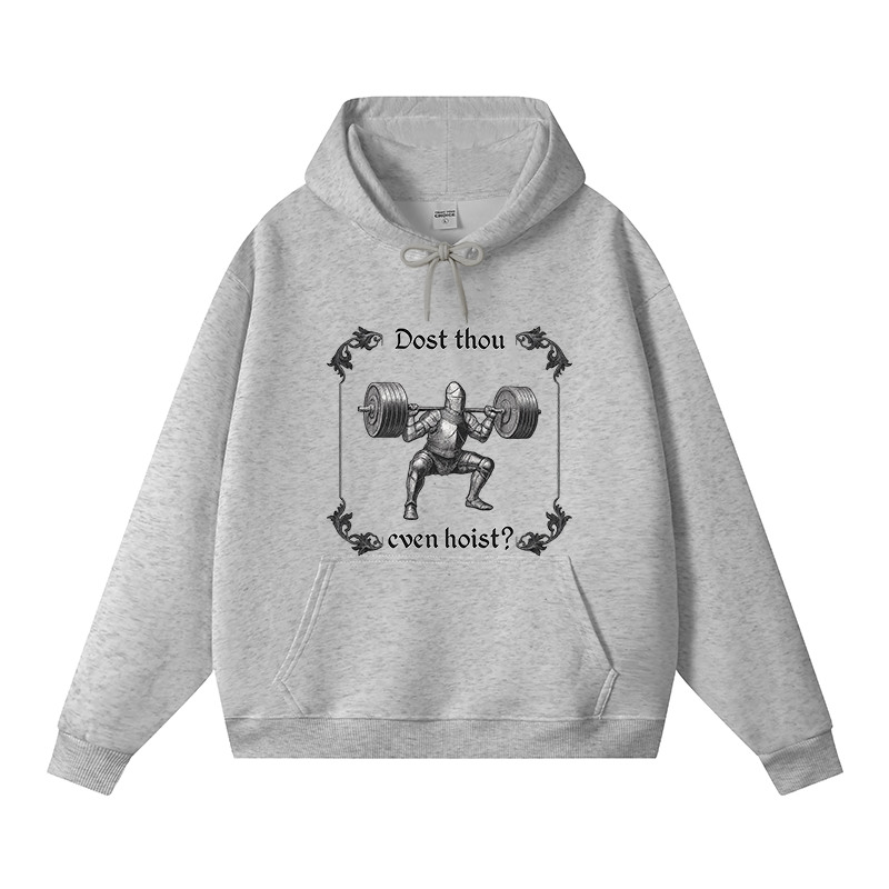 Tokyocanvas Dost Thou Even Hoist Fleece Lined Hoodie