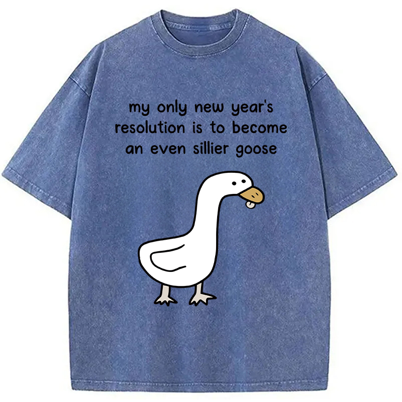 Tokyocanvas New Year's Resolutions Washed T-Shirt