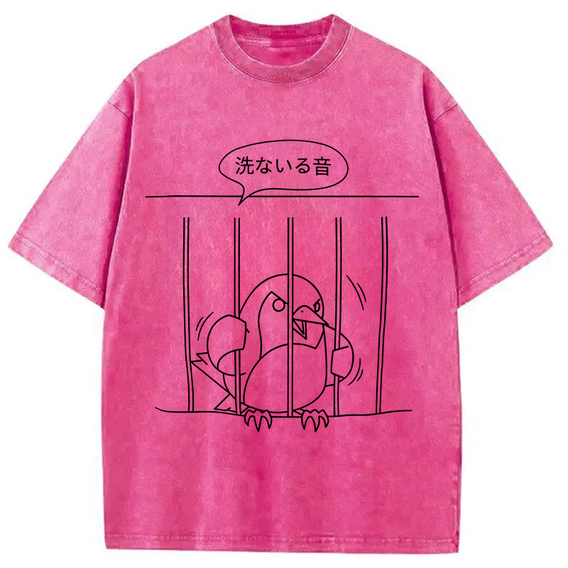 Tokyocanvas Angry Bird Washed T-Shirt
