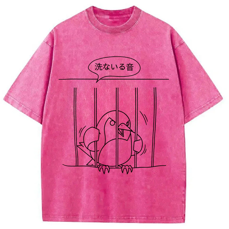 Tokyocanvas Angry Bird Washed T-Shirt