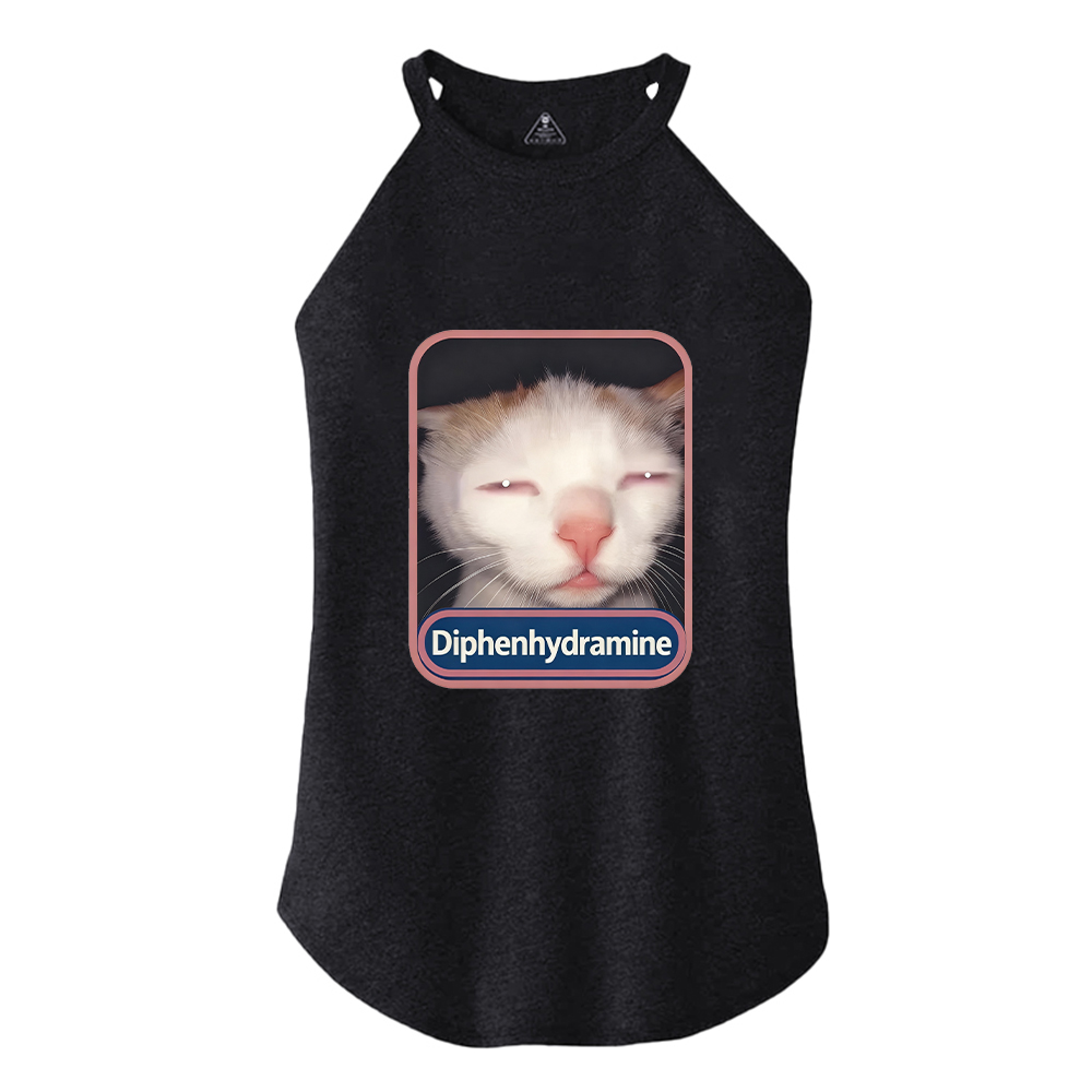 Tokyocanvas Diphenhydramine Cat Meme Cotton Tank
