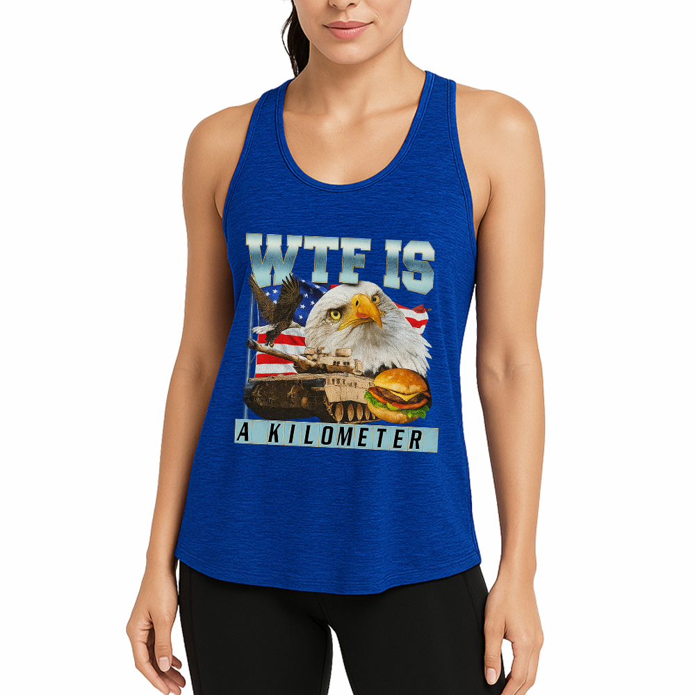 Tokyocanvas WTF Is A Kilometer Meme Fitness Tank