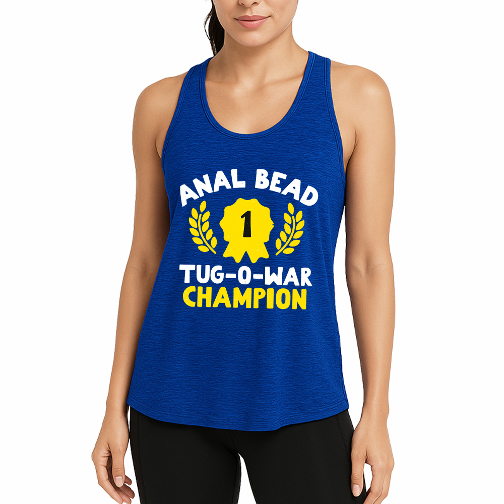 Tokyocanvas Bead Tug O War Champion Funny Fitness Tank