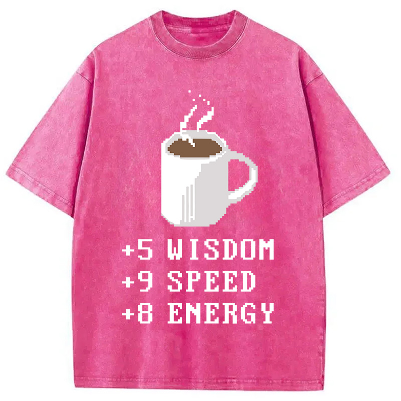 Tokyocanvas Coffee Plus To Stats Washed T-Shirt