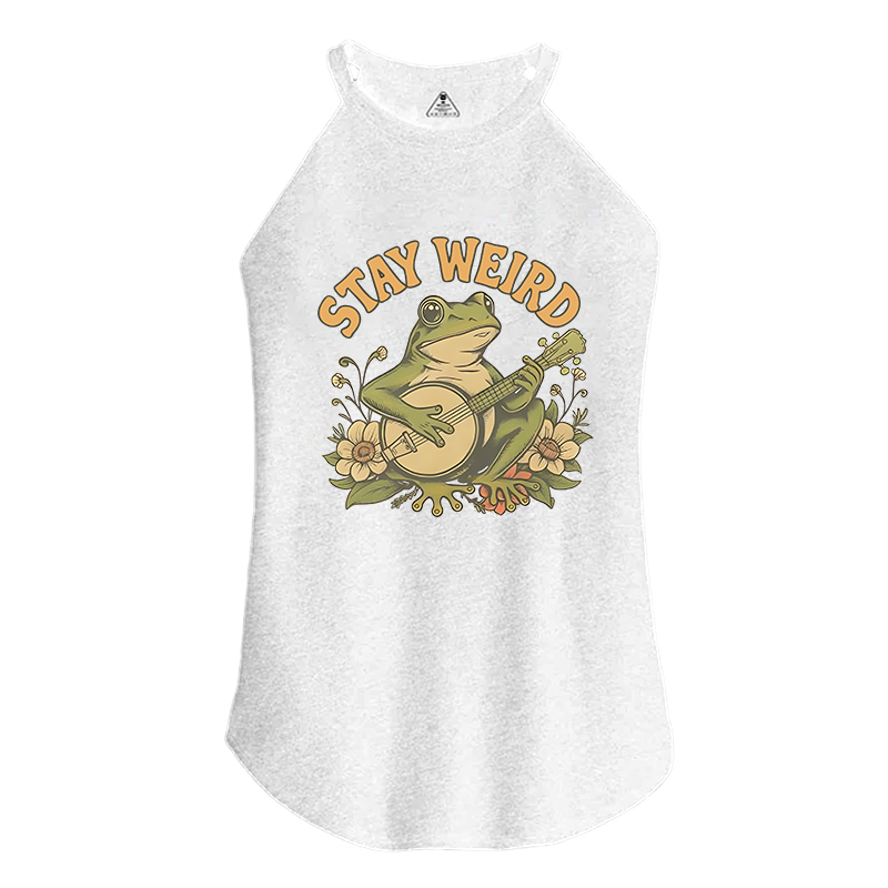 Tokyocanvas Stay Weird Frog Cotton Tank