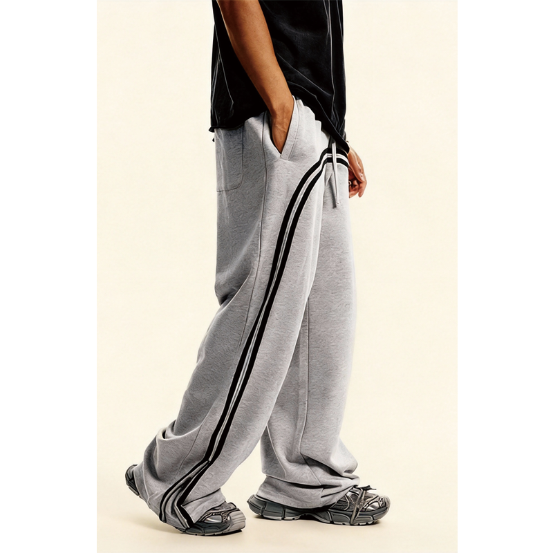 Tokyocanvas Batik Arched-Line Sweatpants