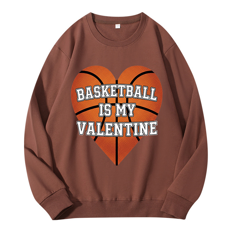 Tokyocanvas Heart Basketball Valentine Classic Sweatshirt