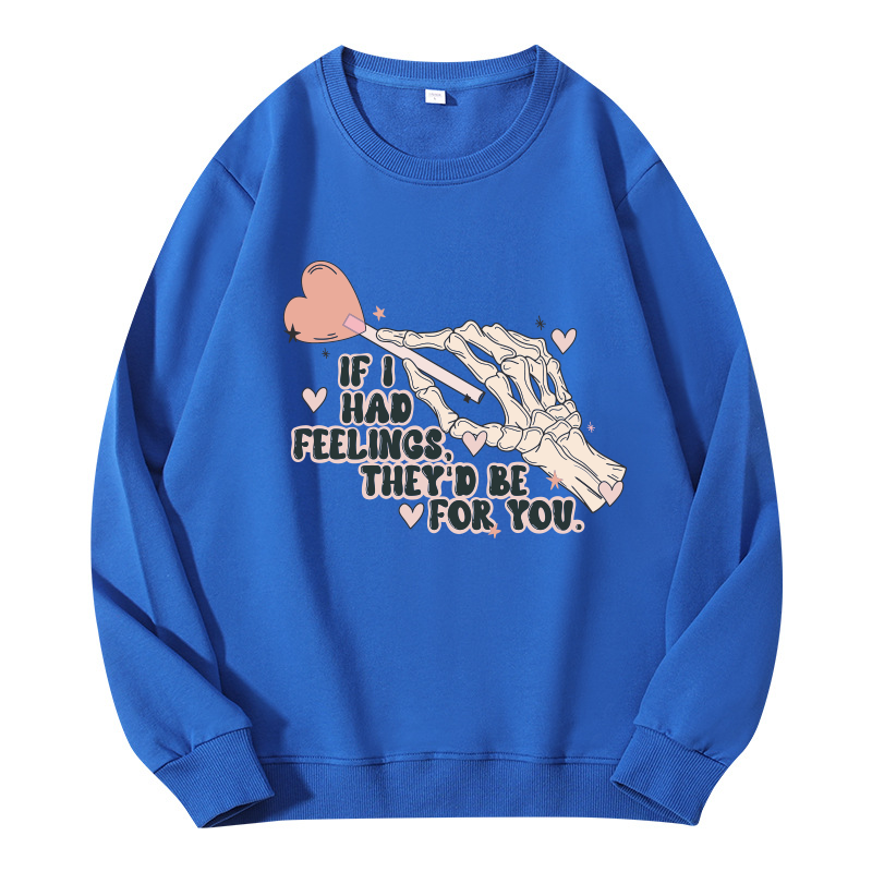 Tokyocanvas Skeleton Valentines Day Classic Sweatshirt