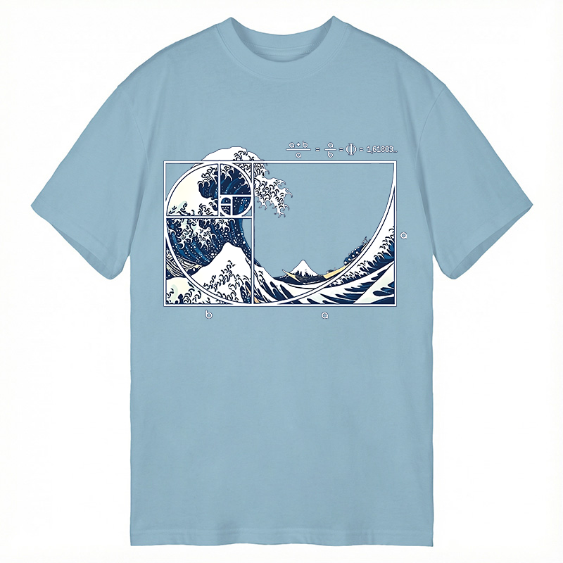 Tokyocanvas The Great Fibonacci Wave Classic T-Shirt