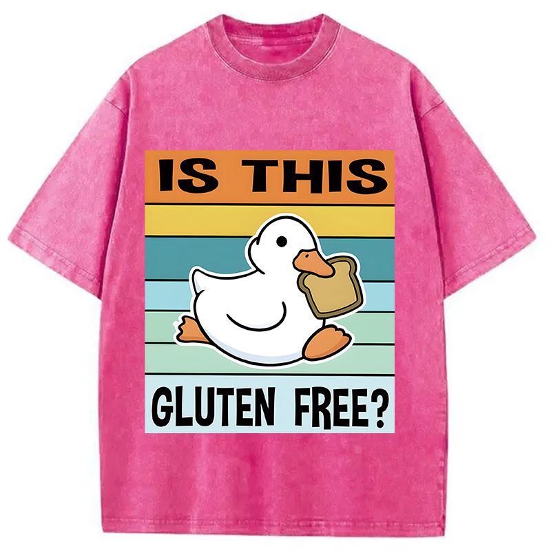 Tokyocanvas Is This Gluten Free Meme Washed T-Shirt