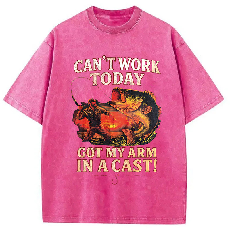 Tokyocanvas Bass Fishing Funny Fisher Washed T-Shirt