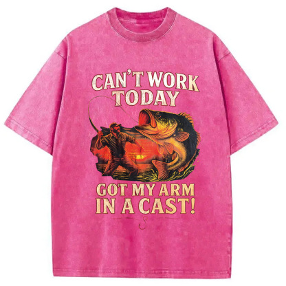 Tokyocanvas Bass Fishing Funny Fisher Washed T-Shirt