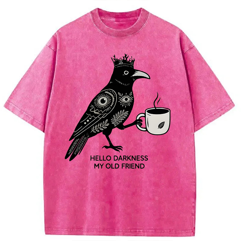 Tokyocanvas Hello Darkness My Old Friend Washed T-Shirt