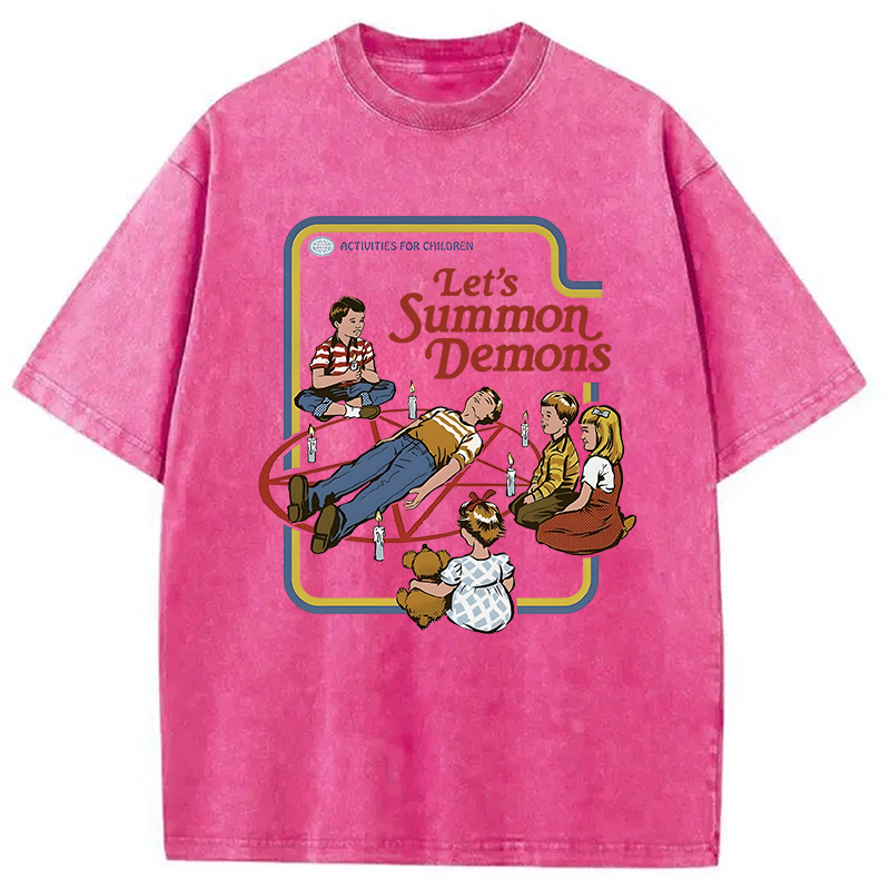 Tokyocanvas Let's Summon Demons Retro Washed T-Shirt