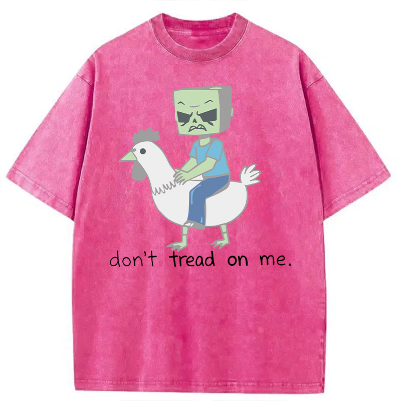 Tokyocanvas Don't Tread On Me Meme Washed T-Shirt