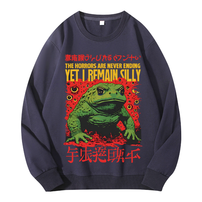 Tokyocanvas The Horrors Are Never Ending Classic Sweatshirt