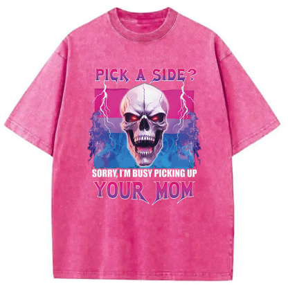 Tokyocanvas Pick A Side? Washed T-Shirt