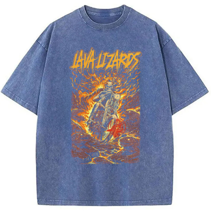 Tokyocanvas Lava Lizards Washed T-Shirt