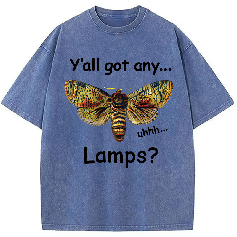 Tokyocanvas Yall Got Any Lamps Moth Washed T-Shirt