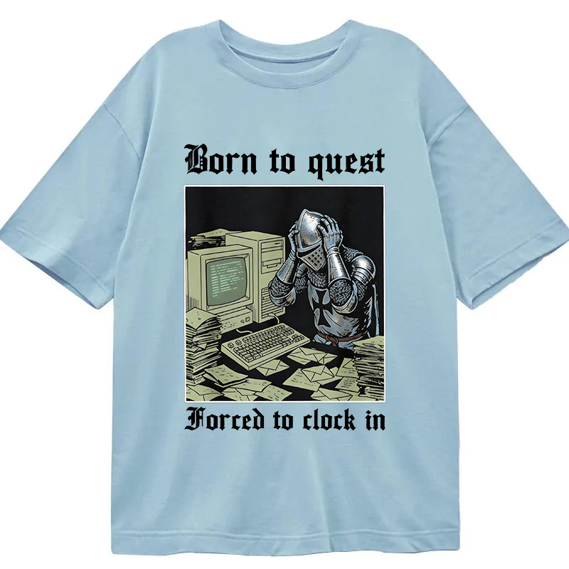 Tokyocanvas Born to Quest Forced to Clock Classic T-Shirt
