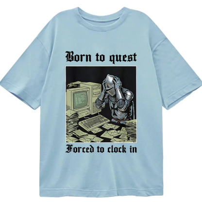 Tokyocanvas Born to Quest Forced to Clock Classic T-Shirt
