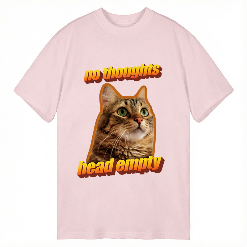 Tokyocanvas No Thoughts Head Empty Cat Meme Classic T-Shirt