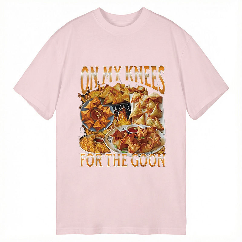 Tokyocanvas On My Knees Funny Crab Rangoon Meme Classic T-Shirt