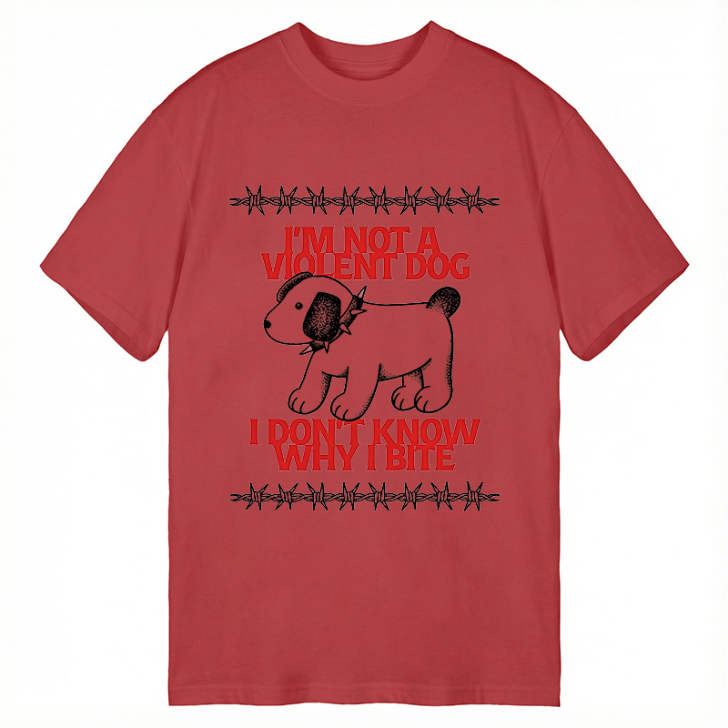Tokyocanvas I'm Not A Violent Dog I Don't Know Why I Bite Classic T-Shirt
