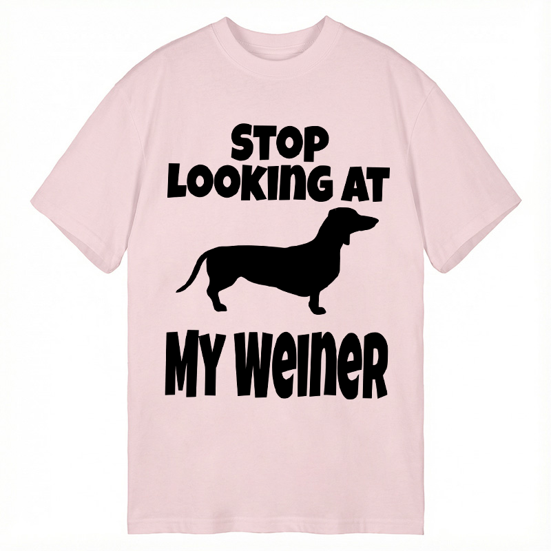 Tokyocanvas Stop Looking At My Weiner Classic T-Shirt