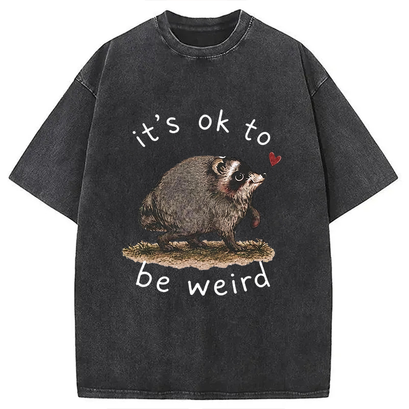 Tokyocanvas It’s OK to Be Weird Washed T-Shirt