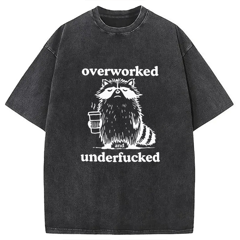 Tokyocanvas Overworked and Underfucked Washed T-Shirt