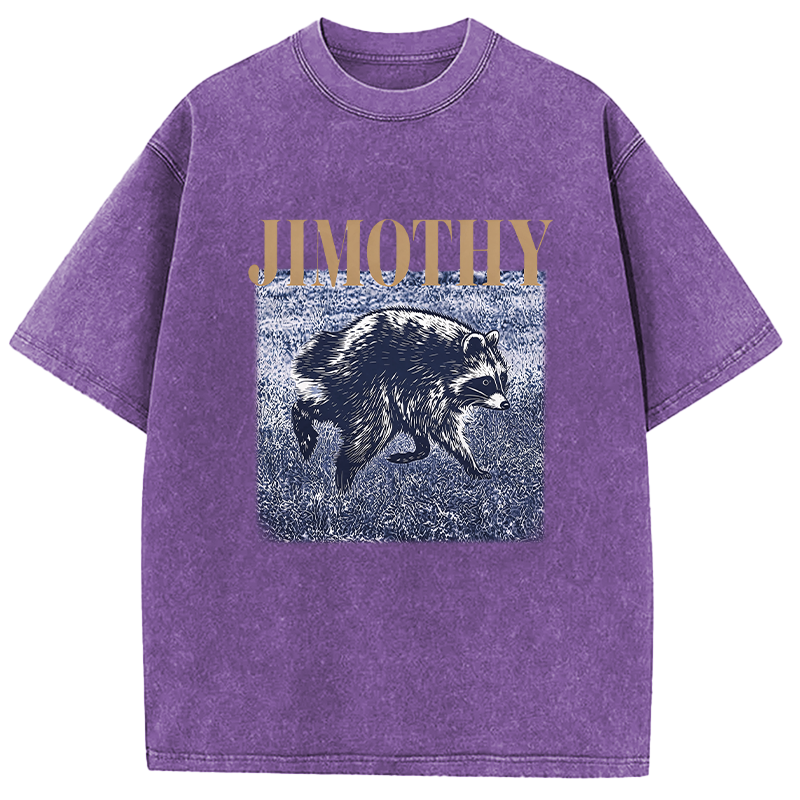 Tokyocanvas Vintage Jimothy Raccoon Washed T-Shirt