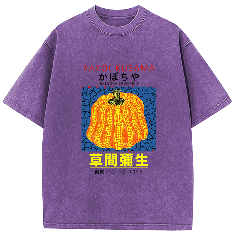 Tokyocanvas Art Pumpkin TOKYO 1900 Vintage Washed T-Shirt