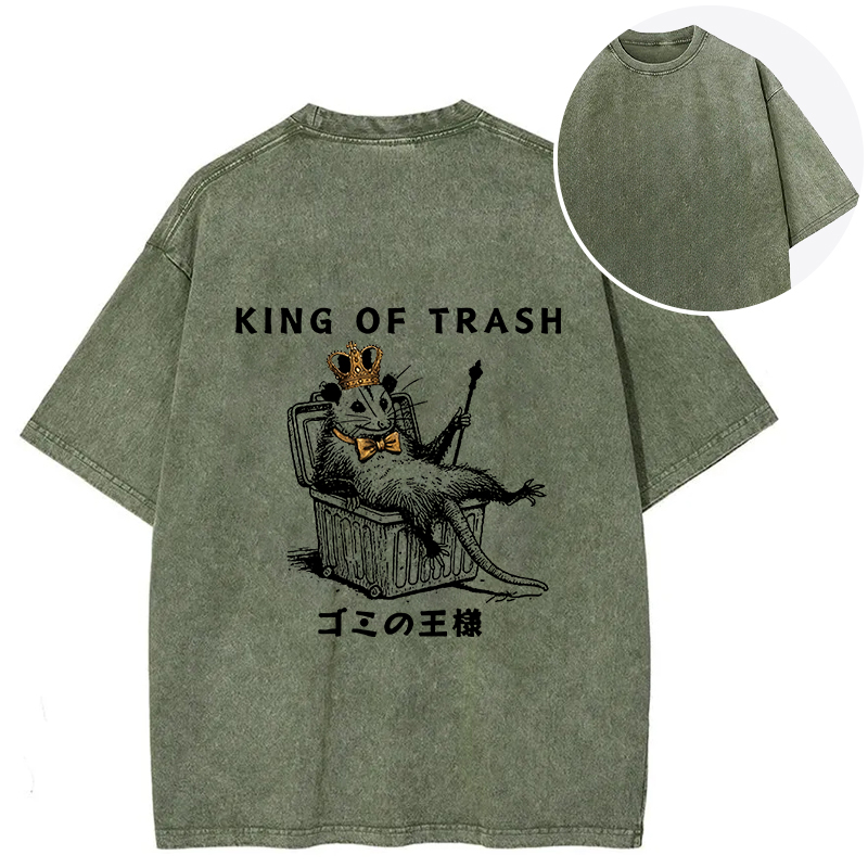 Tokyocanvas King Of Trash Back Washed T-Shirt