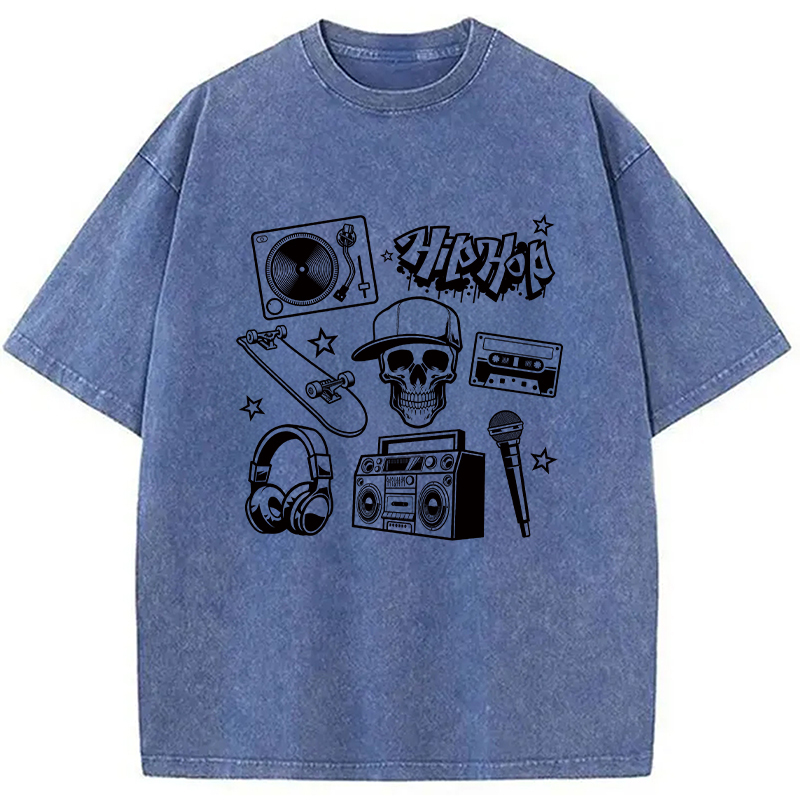 Tokyocanvas Set of Hip Hop Culture Washed T-Shirt