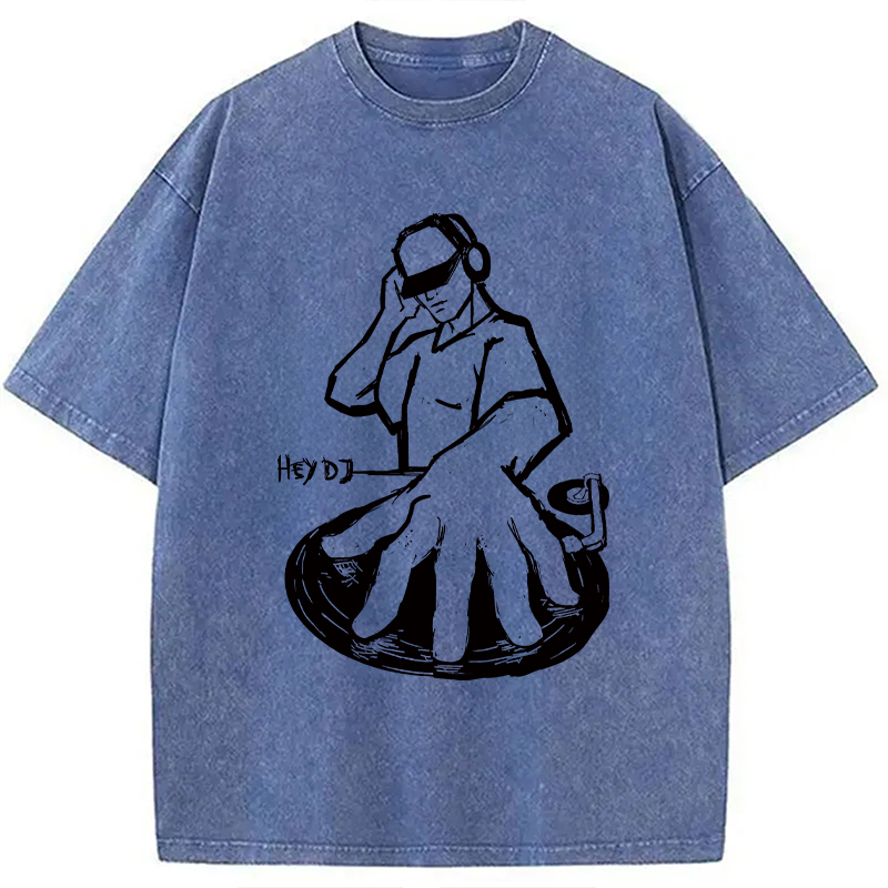 Tokyocanvas Hey DJ Washed T-Shirt