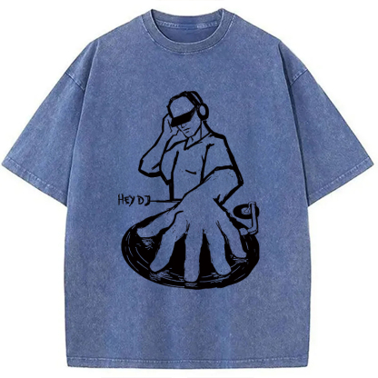 Tokyocanvas Hey DJ Washed T-Shirt