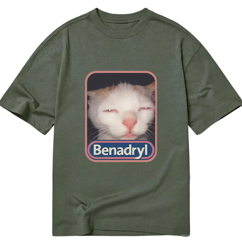 Tokyocanvas Benadryl Cat Meme Classic T-Shirt