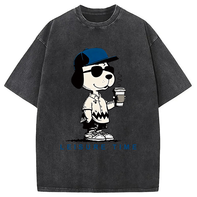 Tokyocanvas Dodger Dog Vintage Japanese Washed T-Shirt