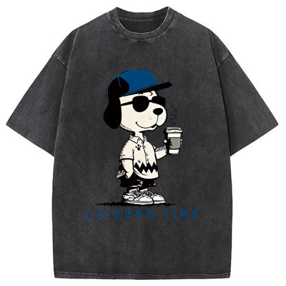 Tokyocanvas Dodger Dog Vintage Japanese Washed T-Shirt