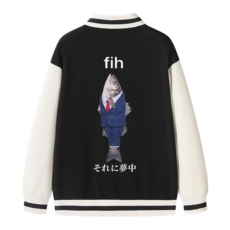 Tokyocanvas Stupid Fih Varsity Jacket